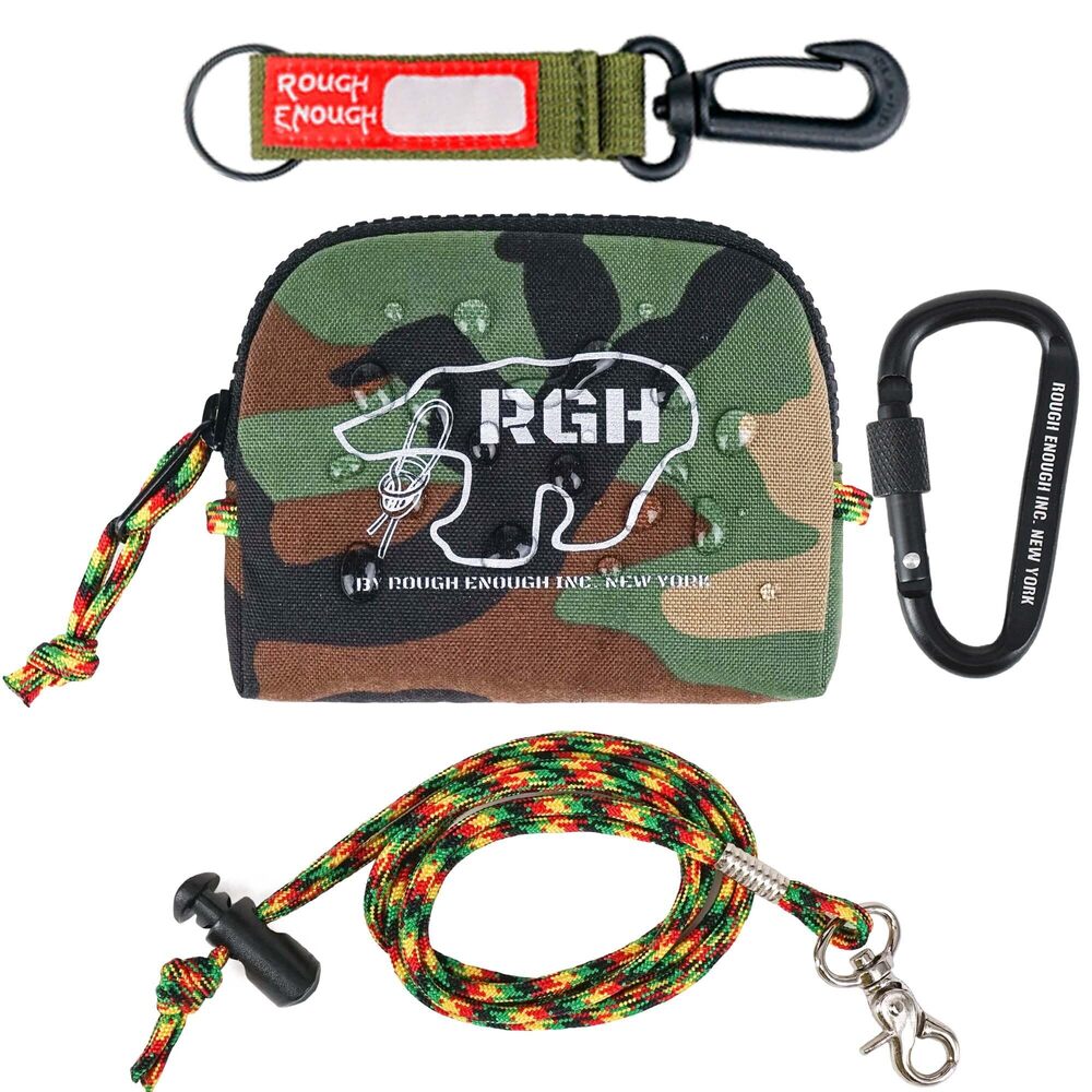 7817 Rough Enough Small Coin Purse Pouch Boys Camo Army Military Cordura